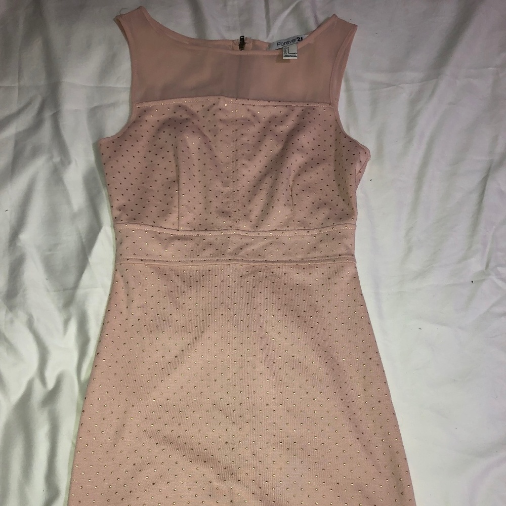 NWOT Forever 21 Blush Pink Bodycon Dress